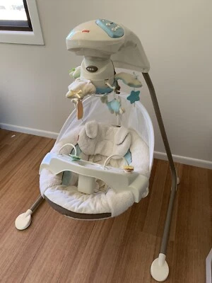 fisher price little lamb cradle n swing