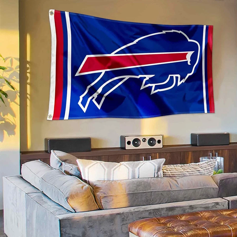 Bandera de fútbol americano de la NFL Buffalo Bills de 3x5 pies envío gratuito Foto 4 de 4