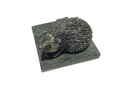 Slate ? Hedgehog Miniature Ornament / Figurine