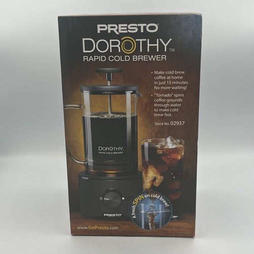 Presto Dorothy Rapid Cold Brewer Coffee Machine At Home Cold Brew in 15 Minutes