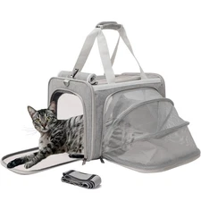 Cat Carriers Soft Stylish Small Dogs Puppy Pets Bag,Sturdy,Ventilated,Airline...