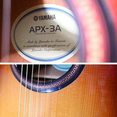 YAMAHA APX-3A Acoustic Electric Guitar Thin Body Cutaway Japan | eBay