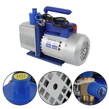 110V 9.6 CFM 1 HP 1 Stage Rotary Vane HVAC Air Vacuum Pump For R12 R22 R134a