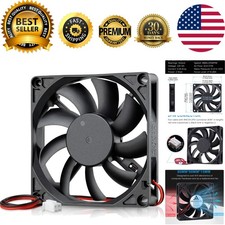 Slim 80mm x 80mm x 15mm 12V PC Computer Brushless DC Cooling Fan 2Pin for SFX...