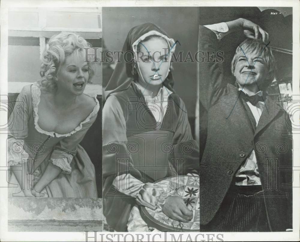 1969 Press Photo Actress Susannah York in several film roles - afa59245