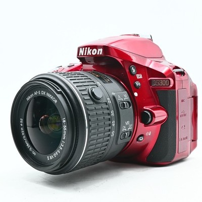 US Stock] Nikon D5300 Red w/18-55 f/3.5-5.6G ED VR II (Shutter