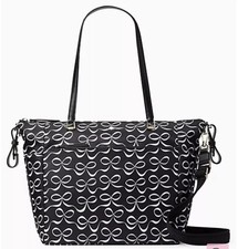 Kate Spade - Diaper/Tote Bag - Jae Elegant Bow - Black  White