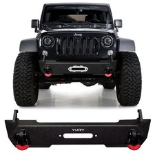 Vijay Stubby Front Bumper W D-rings For 07-25 Jeep Wrangler Jljkgladiator Jt