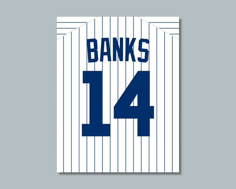 compare to ERNIE BANKS Chicago Cubs Baseball Photo Picture / 8x10 11x14 16x20 JZ - Image 3 of 4