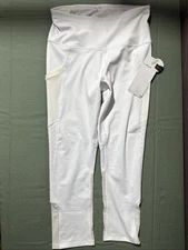 NWT Layer 8 White Women’s Leggings/Yoga Pants Size: XS
