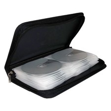 MediaRange Borsa Porta CD DVD Raccoglitore Wallet per 48 Dischi, nero - BOX51