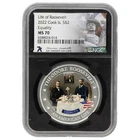 2022 Cook Islands $2 Theodore Roosevelt Equality NGC MS70 Colorized Coin