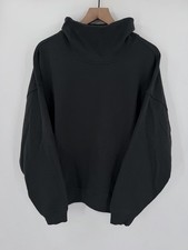 Alo Yoga Hazy Mock Neck Pullover Size Large Black Oversized Sweatshirt