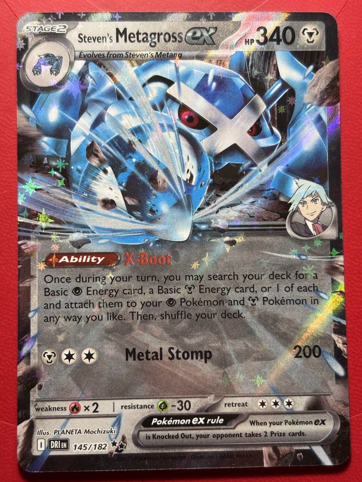 Steven's Metagross ex - 145/182 - Destined Rivals - English - NM/M - Pokemon