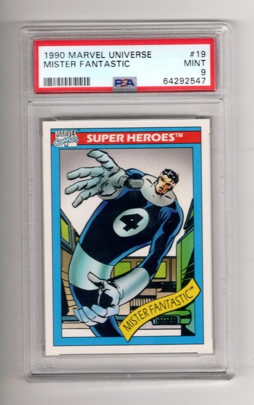1990 MARVEL UNIVERSE MISTER FANTASTIC #19 PSA 9 MINT