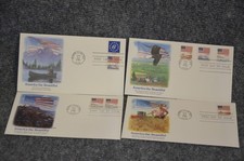 4 Different America The Beautiful First Day Of Issue Covers April 24 1981