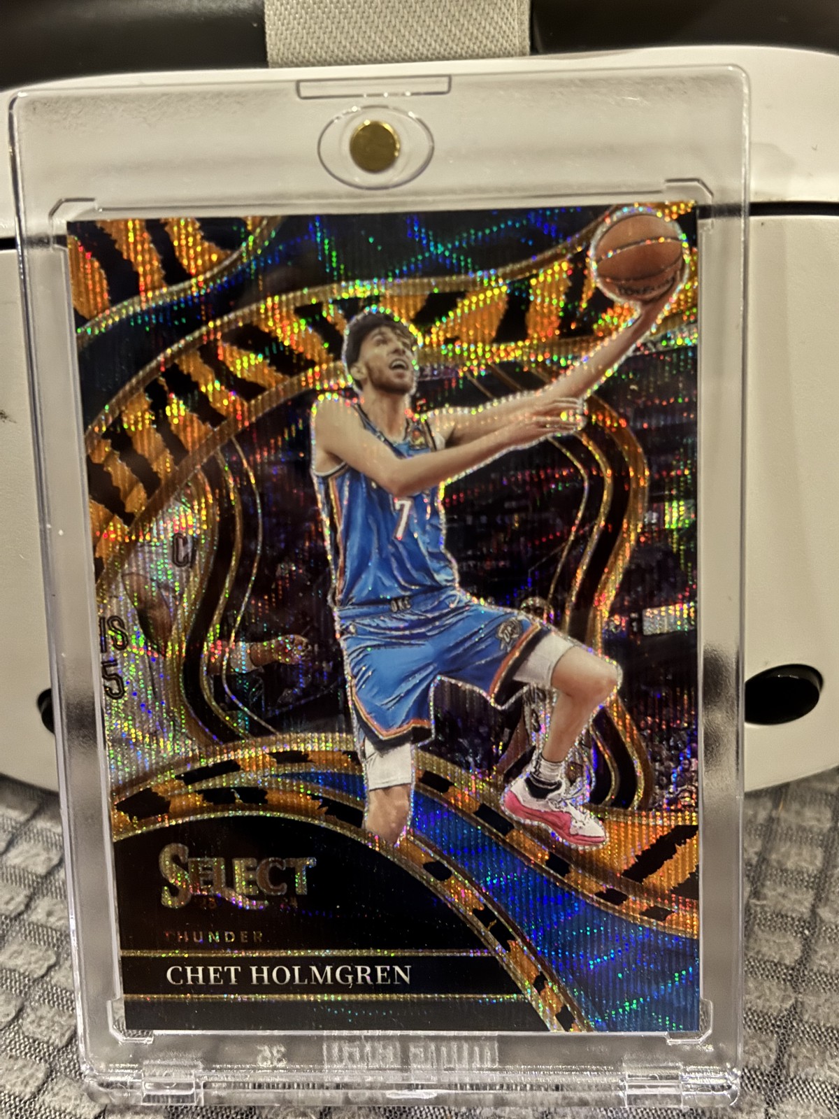 2023-24 Panini Select - Courtside Chet Holmgren #241 Tiger Stripes Prizm