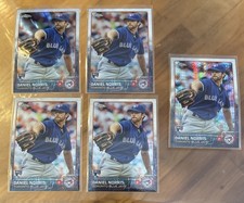 DANIEL NORRIS 2015 Topps Chrome Rookie Card #217 Lot - Prism Refractor + 4 Base