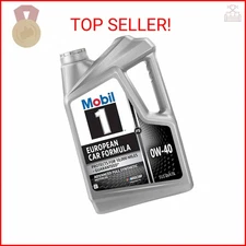 Mobil 1 European Car Formula Full Synthetic Motor Oil 0W-40, 5 Quart