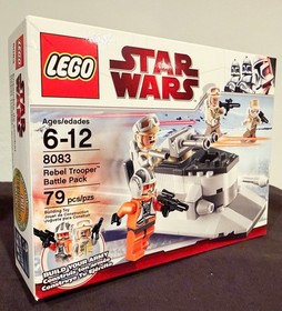 LEGO STAR WARS 8083 Rebel Trooper Battle Pack & 8084 Snowtrooper Battle Pack NIB