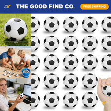 48PCS Mini Foam Soccer Stress Balls - 2 Inch Anxiety Relief Squeeze Toys, Party