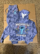 Girls 10/12 Disney Stitch Sweat Shirt / Pants Jogging Pullover
