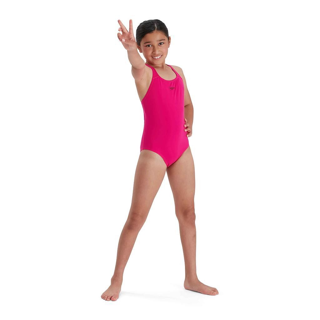 Speedo ECO Endurance+ Medalist Junior Swimsuit 9-10 Years / 28" Pink 9-10 Years