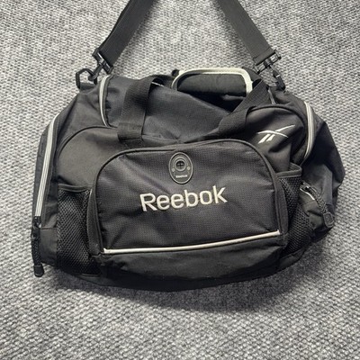 Salty Reebok Duffle Gym Bag Black Medium Athletic Basketball Training Sports