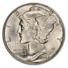 1944 D Mercury Dime ANACS MS 64 FSB