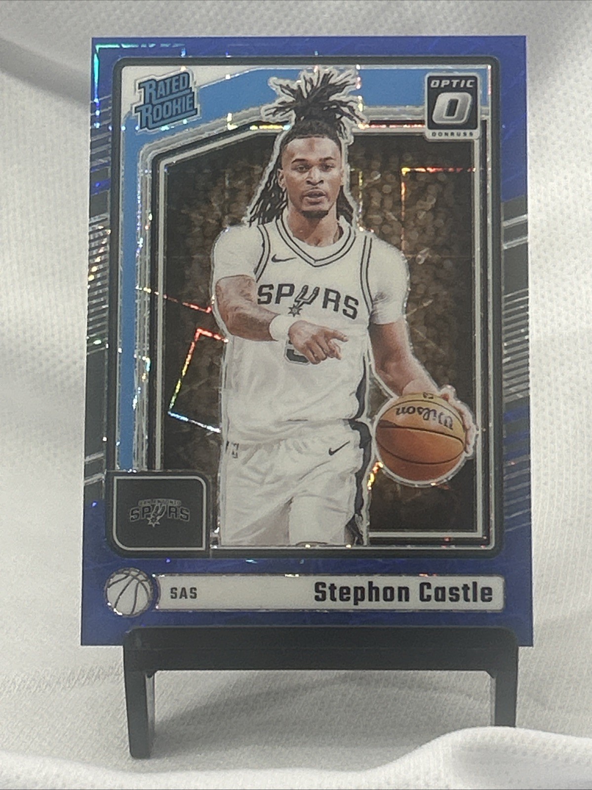 2024-25 Donruss Optic Stephon Castle Rated Rookie Blue Velocity Prizm #254 SP🔥