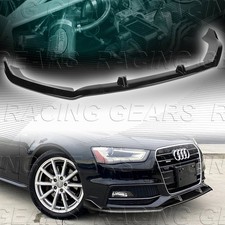 Painted Black Front Bumper Lip Spoiler For 13-16 Audi A4 A4 Quattro S4 S-line