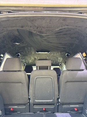 Schwarzes Kopfholm-Set Für VW Touran Stretch Wildleder & Trim-Fix Fixierkleber