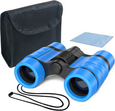 Binoculars for Kids, Blue  Toys Gifts for Age 3-10 Years, Boys Girls Telescope