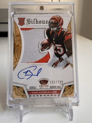 GIOVANI BERNARD - 2013 Crown Royale Silhouette 3 Color Patch AUTO /299 - Bengals