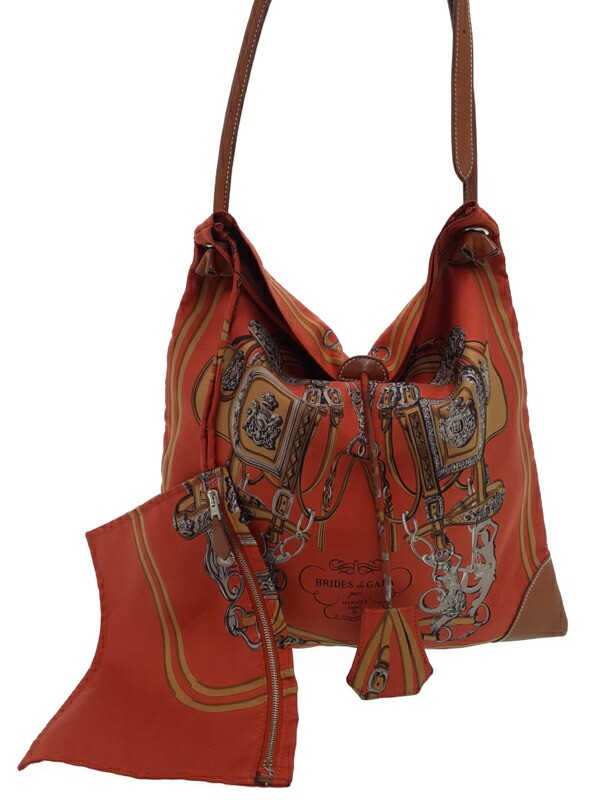 Hermes Silky City PM Bride de Gala Shoulder Bag T1641 in Silk