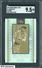2022 Panini Three And Tow Sultans Holo Gold #S1 Babe Ruth HOF 32/50 SGC 9.5