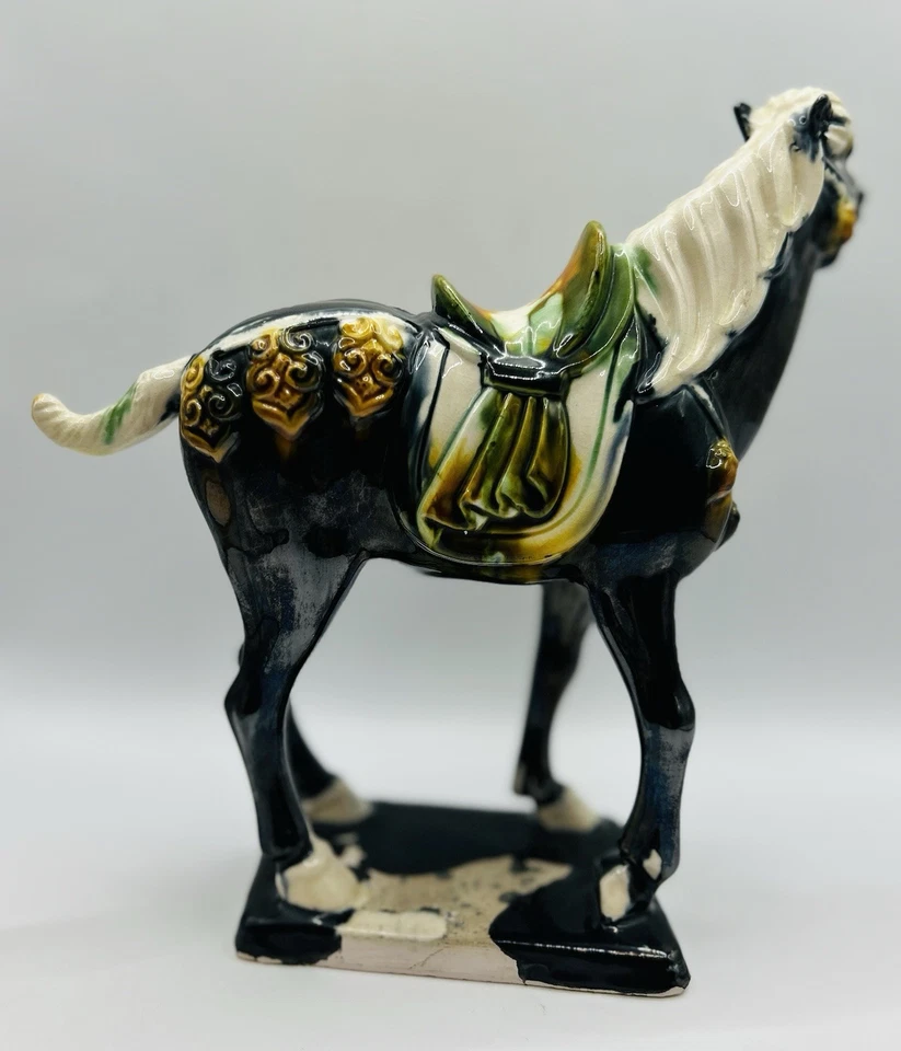 War horse Tang Dynasty Style with a glazed effect in amazing condition & colors - Image 4 of 4