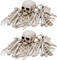 Halloween Deko Set Skelett Mit Knochen Totenkopf HäNde FüR Outdoor Deko