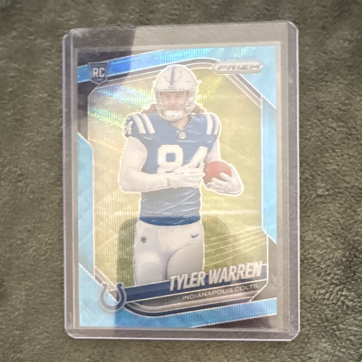 TYLER WARREN 2025 PANINI PRIZM BLUE WAVE ROOKIE /230 #339 COLTS