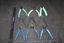 XURO PLATO FLUSH CUTTERS MICRO SHEAR LOT 9PC USED MODEL NUMBERS 475 170-11 175