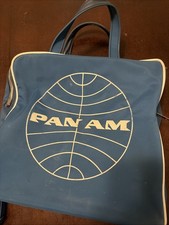 Vintage Pan Am Airline Travel Bags - Set Of 2
