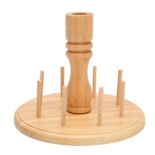 8 Spool Wooden Thread Holder Small Rack Organizer Sewing Embroidery Quilting