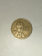 Rare Error Coin, 20 Cent Euro Coin 2002, 2002 Greek Coin, Greece 2002 Euro Coin,