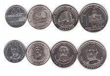 Paraguay - Juego 4 monedas 50 100 500 1000 guaraníes 2018 - 2019 UNC