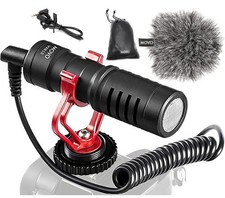 Movo VXR10 Universal Condenser Video Microphone Cardioid Flurry Noise Reduction