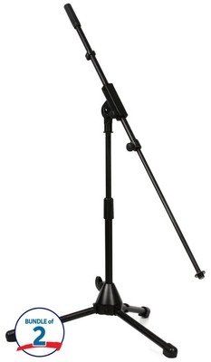 On-Stage MS7411TB Drum / Amp Tripod with Tele-Boom (2-Pack)