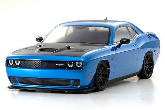 1/10 電動RCダッジ チャレンジャー SRT ヘルキャット B5 ブルー Kyosho 1/10 RC Body DODGE CHALLENGER SRT HELLCAT *FINISHED* BLUE