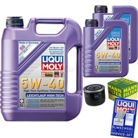 Mann Inspektionspaket Liqui Moly Leichtlauf High Tech 5W-40 FüR Fiat Ducato