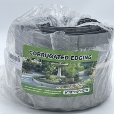 Corrugated Metal Flexible Garden Edging, 6"×50Ft Landscape Edging Border