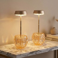Tischlampe Tischleuchte Esszimmerlampe Champagnerfarben Touchdimmer Led 2Er Set